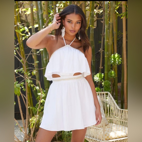 NWT, VICI Lost In The Playa Halter Pocketed Mini Dress, size Small, never worn - Picture 1 of 3